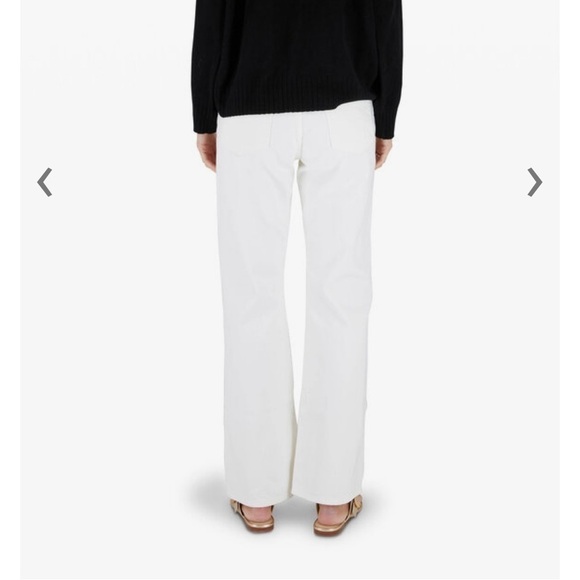 NILI LOTAN Juliet Cream wash button fly jeans - Picture 2 of 12